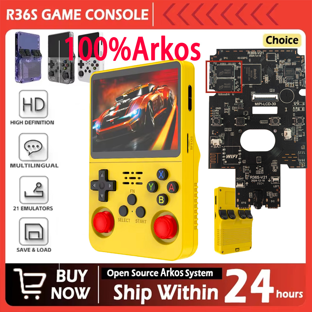 Retro Gaming Kiosk - R36S Novo Console de Jogos Retro