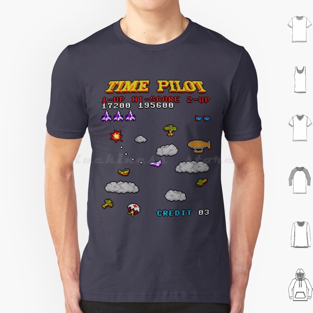 Camiseta Time Pilot 2 em Algod - Retro Gaming T Shirt avaliação e preço