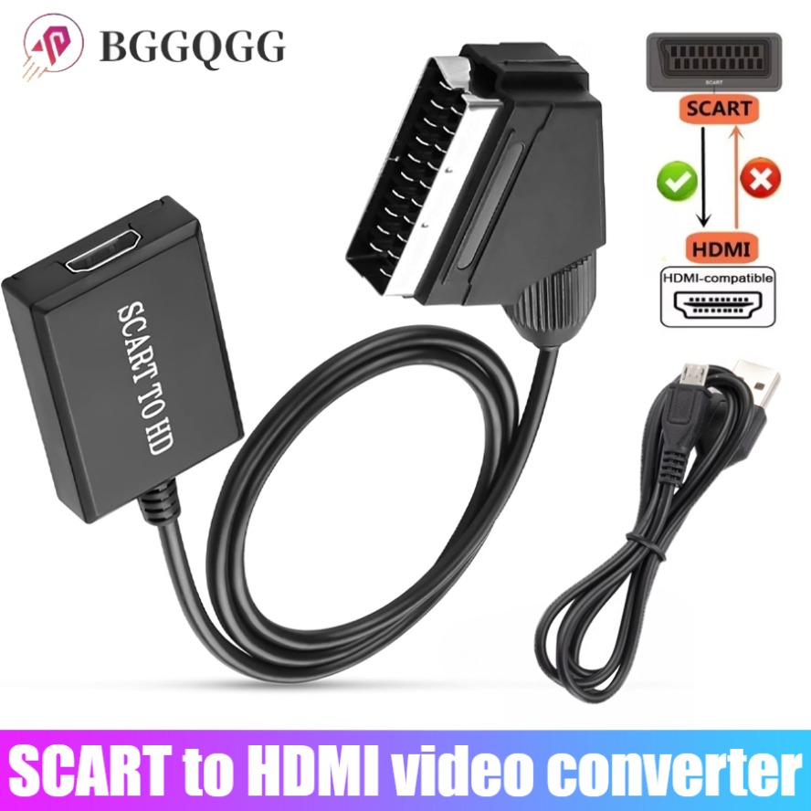Cabo adaptador conversor de áu - Scart To Hdmi avaliação e preço